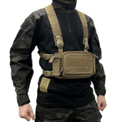 Emerson Gear DCR Micro Chest Rig Coyote pose