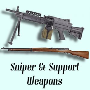 Support and Sniper weapons