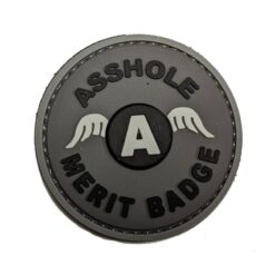 TPB A Hole Merit Badge Grey PVC Patch