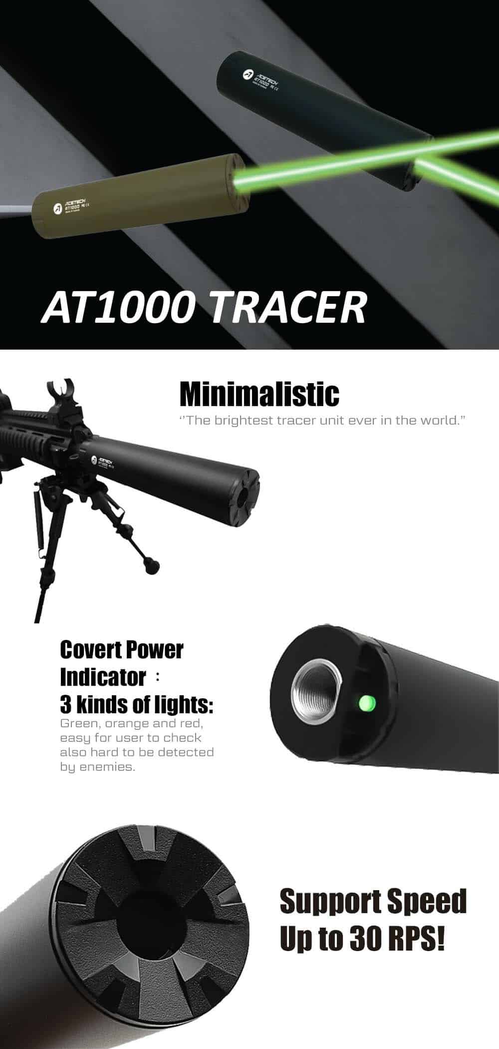 AceTech AT1000 Tracer Unit with Sheath