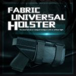 Amomax Fabric Universal Light bearing Holster - Black