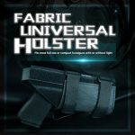 Amomax Fabric Universal Light bearing Holster - Black
