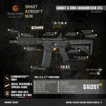 Evolution Ghost S EMR Carbontech ETS II Smart Airsoft Gun