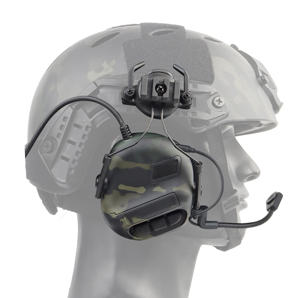 5th Generation Helmet Headset(With sound pickup & noise reduction function) Multicam Black