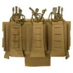 WBD . Elastic Triple Mag front panel coyote tan front