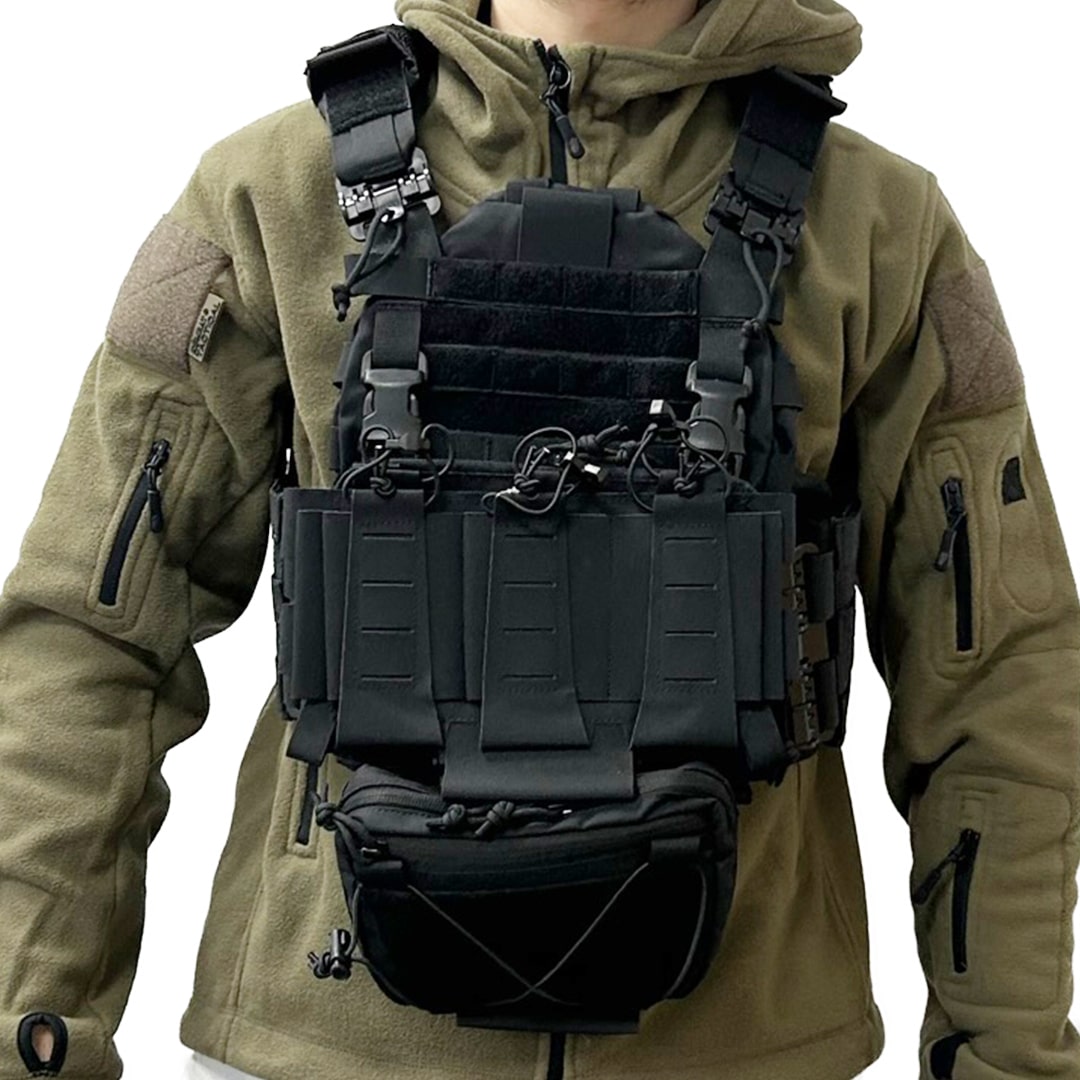 WBD ARC Tactical Vest with Dangler black front