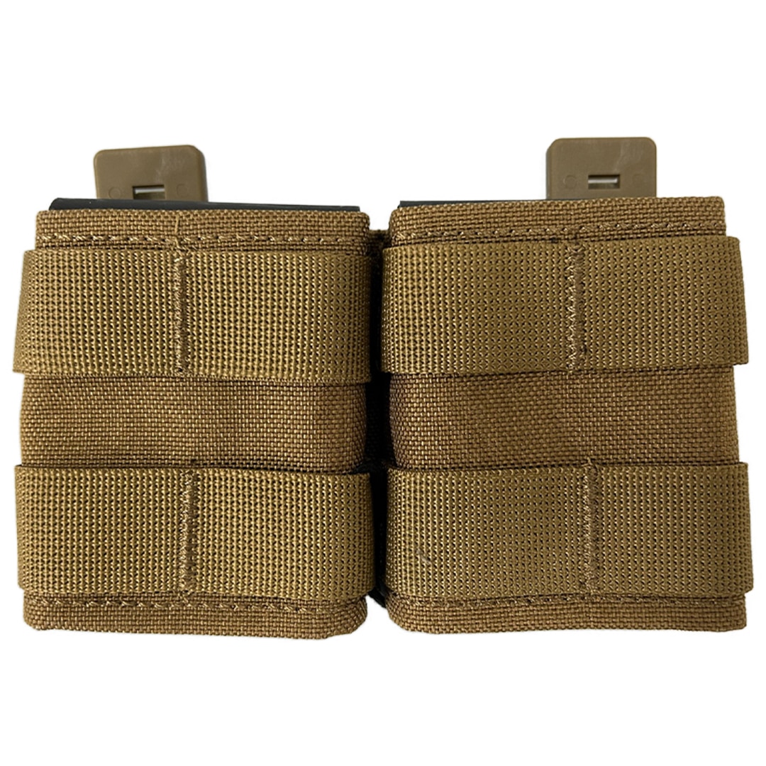 WBD Double S Tak . Magazine Pouch With Retention (Various Colours) coyote tan front