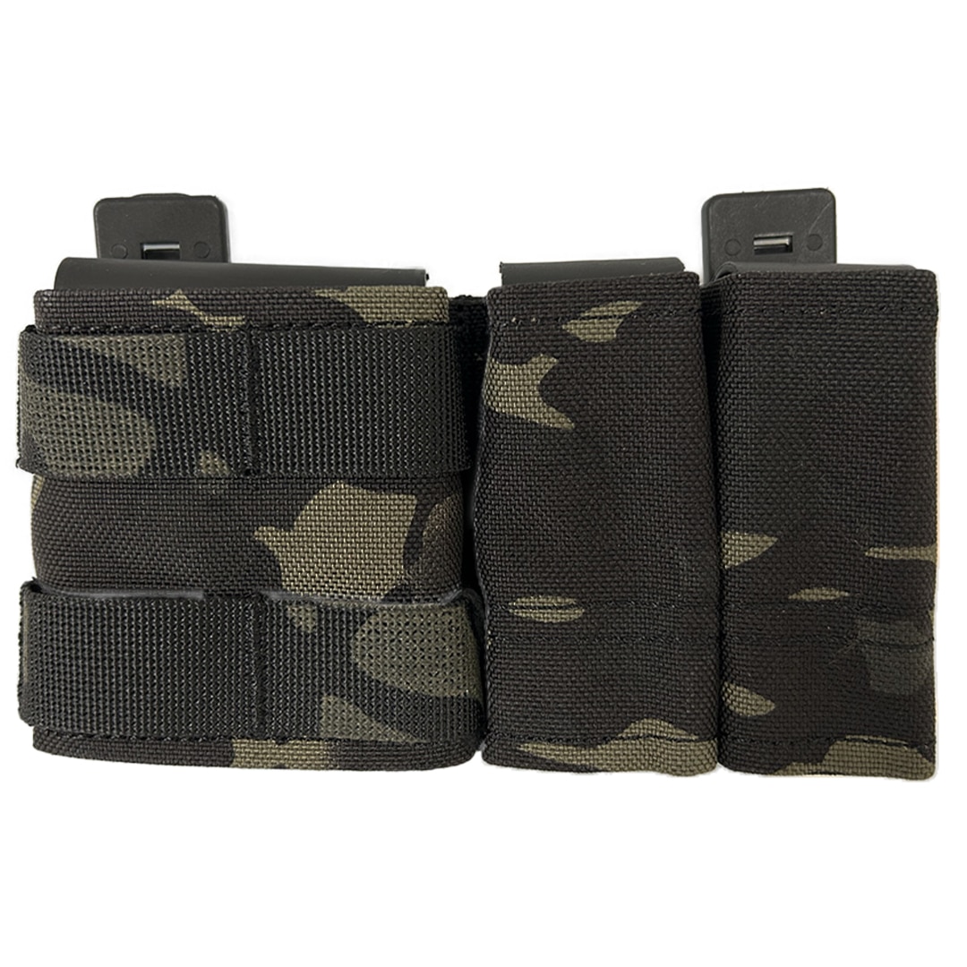 WBD S Tak . and mm Magazine Pouch (Various Colours) multi cam black front