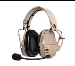 FMA FCS Falcon Ears Tactical Communication Headset (Black : Tan)