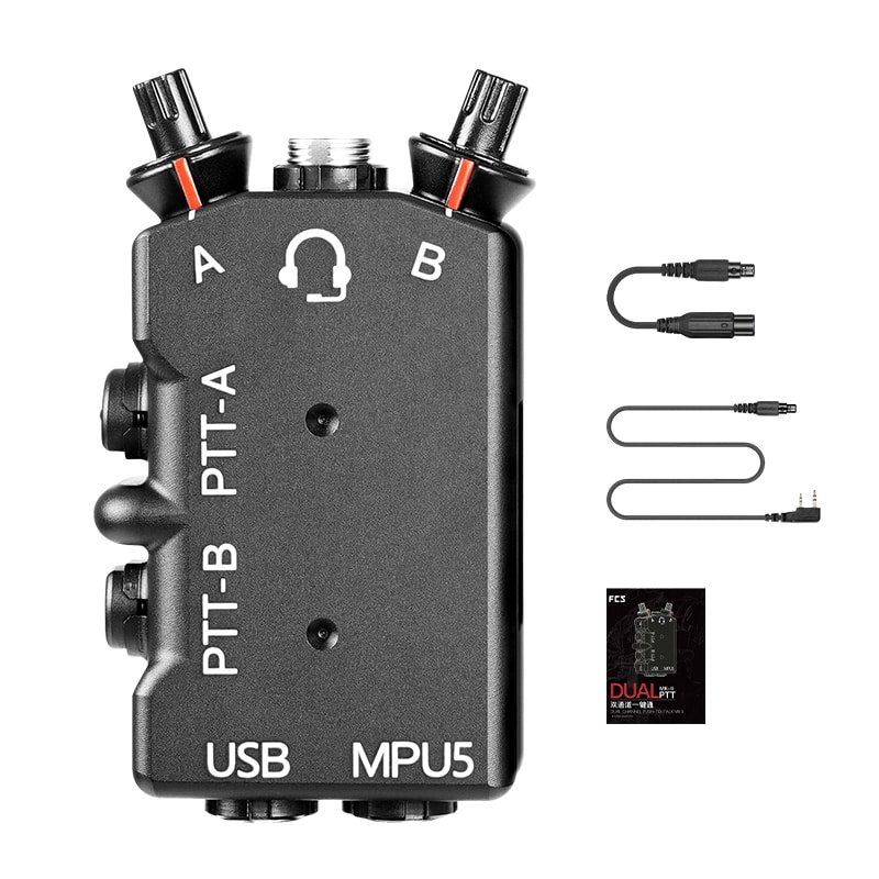 FMA FCS MPU5 DUAL Tactical Headset Dual-Channel PTT