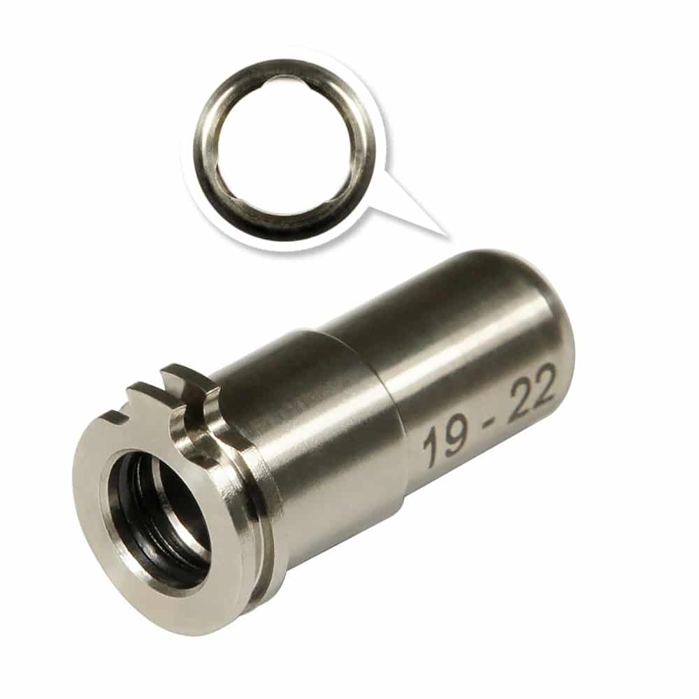 MAXX CNC Titanium Adjustable Air Seal Nozzle 19mm - 22mm (AEG)