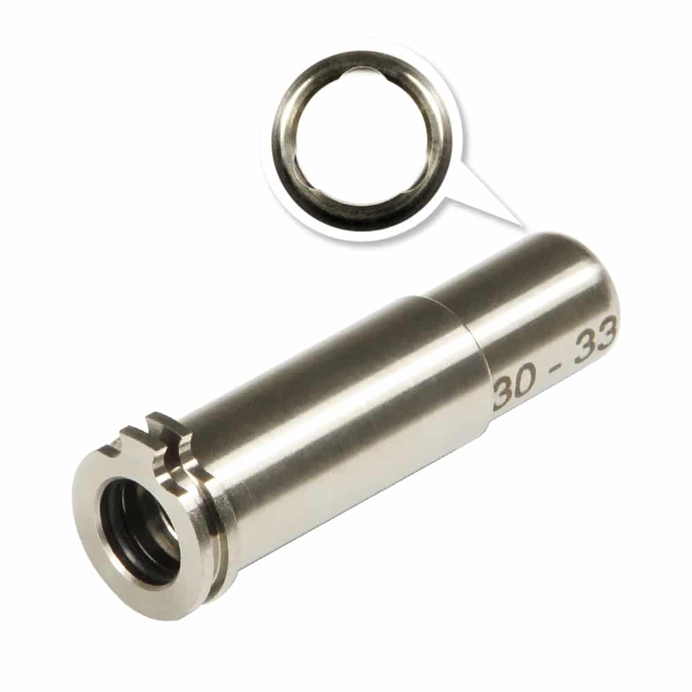 CNC Titanium Adjustable Air Seal Nozzle 30mm - 33mm (AEG)