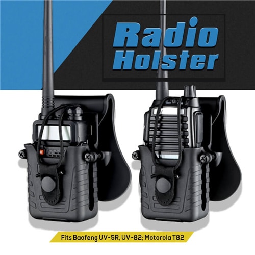 Amomax  Baofeng ,Motorola Radio Holster Holster - Black