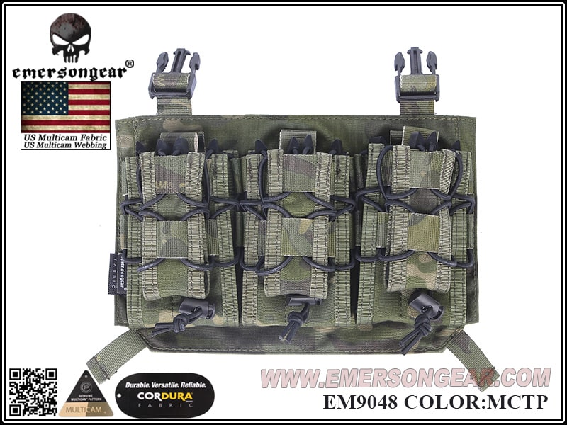 Emerson Fast Clip Panel 1INCH For?APC Vest - Multicam Tropic