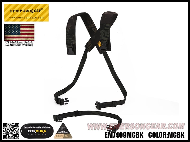 Emersongear D3CRM chest rig X-harness kit - Multicam Black
