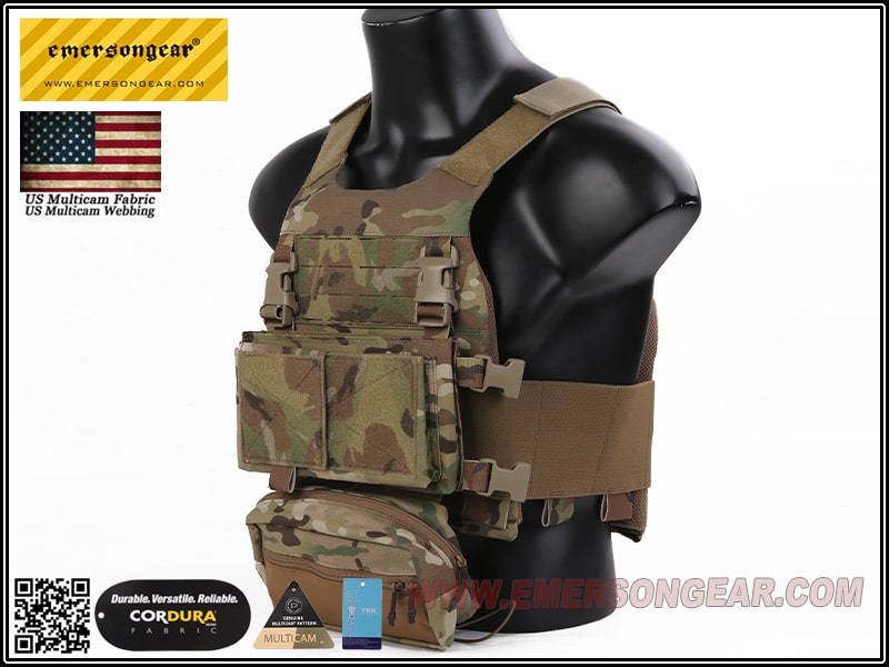 Emerson FCS Style Vest W/MK Chest Rig (Multicam Tropic)