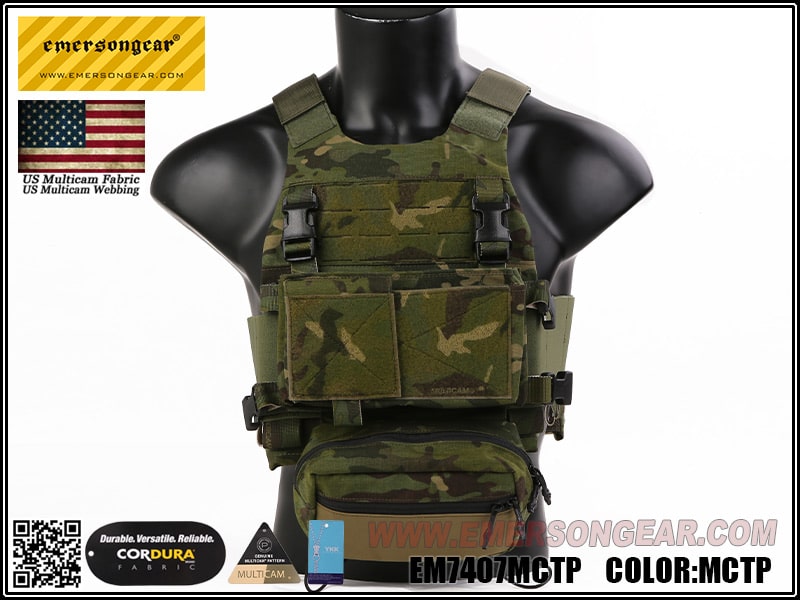 Emerson FCS Style Vest W/MK Chest Rig (Multicam Tropic)