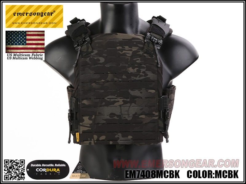 Emerson FS Style Strandhogg Plate Carrier W/ROC Multicam Black