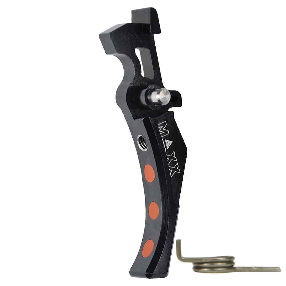 MAXX Model CNC 1 Screw Aluminium Advanced Trigger (Style D) (Black)