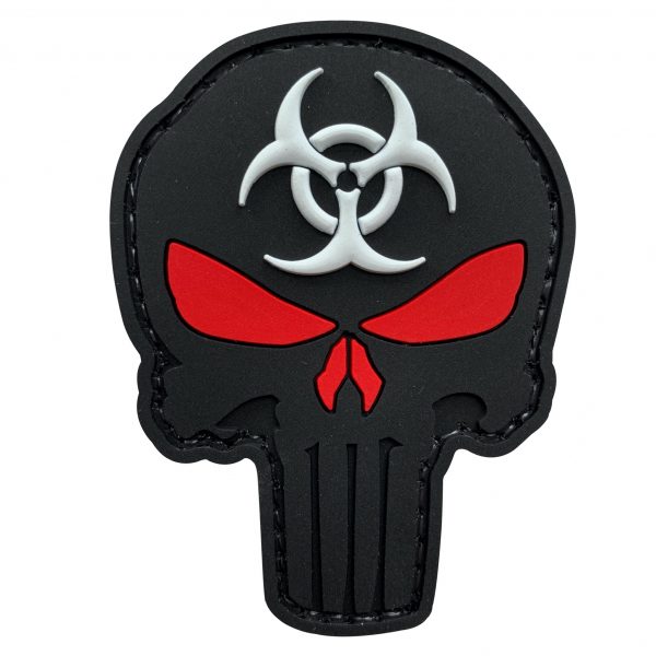 TPB Biohazard Punisher PVC Patch - Black