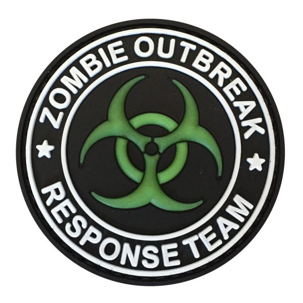 TPB Zombie Outbreak Response Team Biohazard PVC Patch - Glow