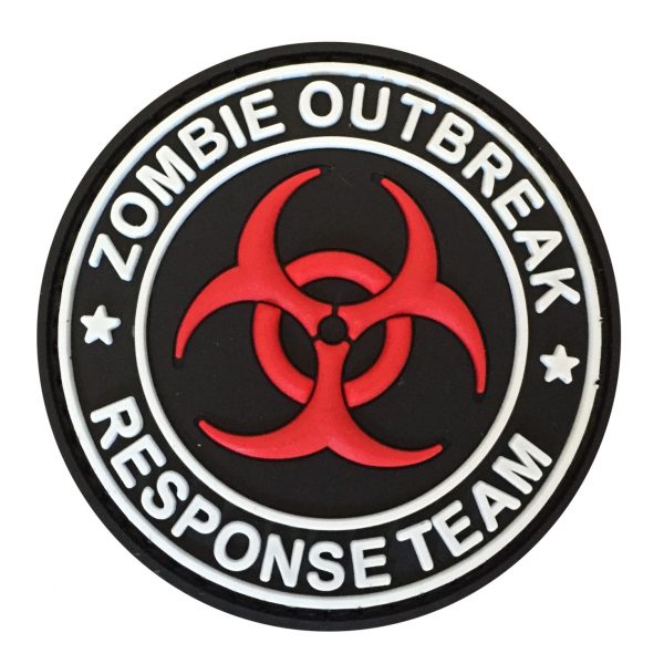 TPB Zombie Outbreak Response Team Biohazard PVC Patch - Red