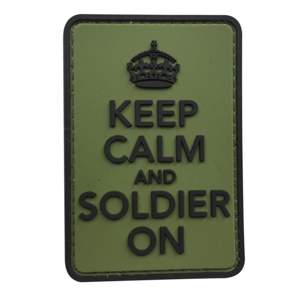 TPB Keep Calm & Soldier On PVC Patch