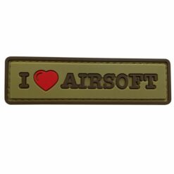 TPB I Love Airsoft PVC Patch - Tan