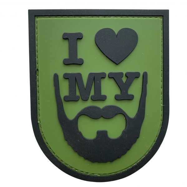 TPB I Love My Beard PVC Patch - Green