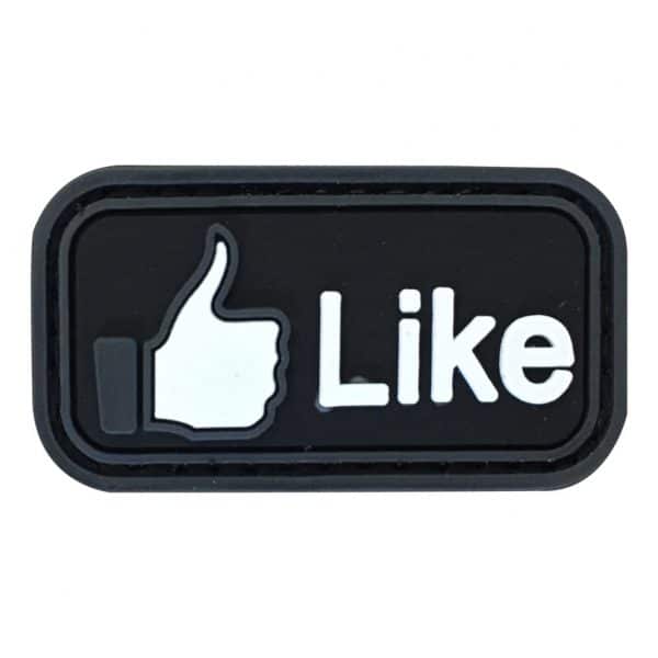 TPB Facebook like Button PVC patch. Black