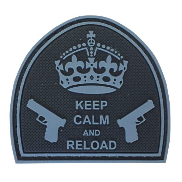 TPB Keep Calm & Reload PVC Patch - Black