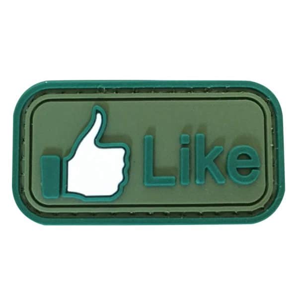 TPB Facebook like Button PVC patch. Green