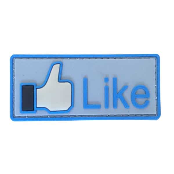 TPB Facebook like Button PVC patch. Blue