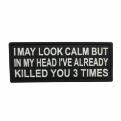TPB I May Look Calm PVC Patch - Black