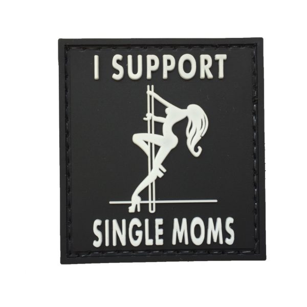 TPB I Support Single Moms PVC Patch (Black)