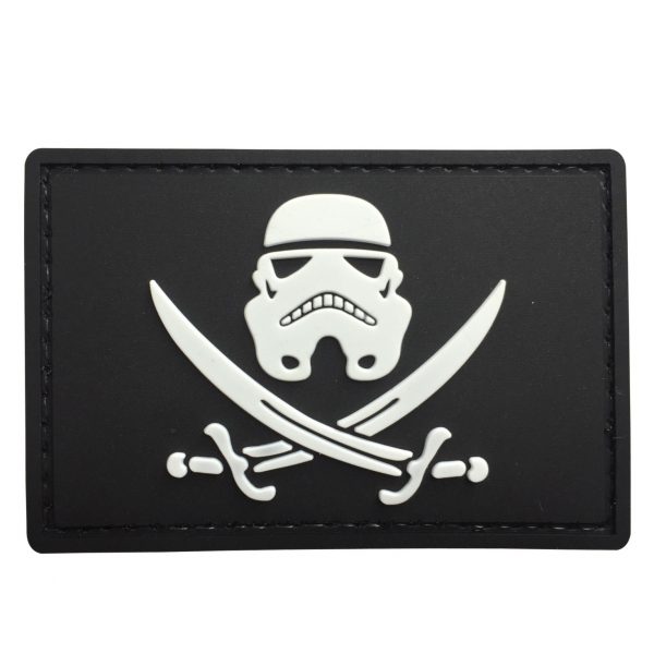 Jolly Stormtrooper PVC Patch -  Black
