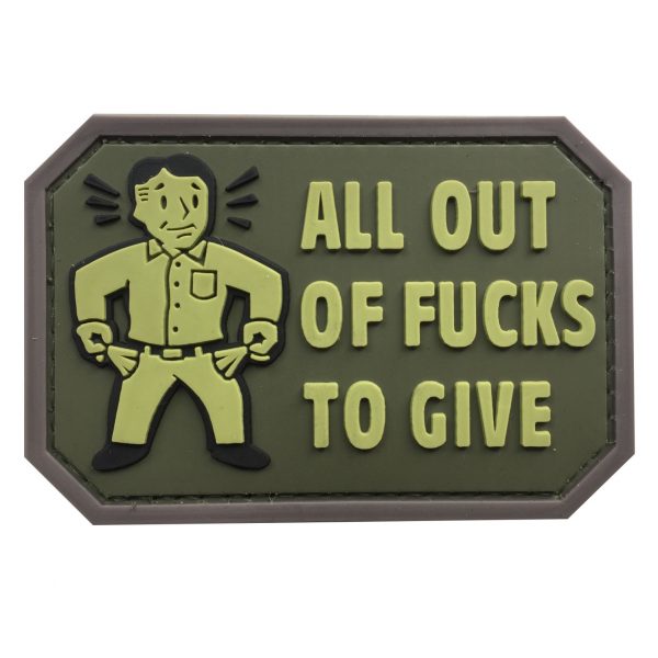 TPB All Out Of F***s To Give PVC Patch - Green