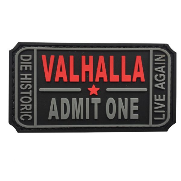 TPB Valhalla Entrance Ticket PVC Patch -  Black