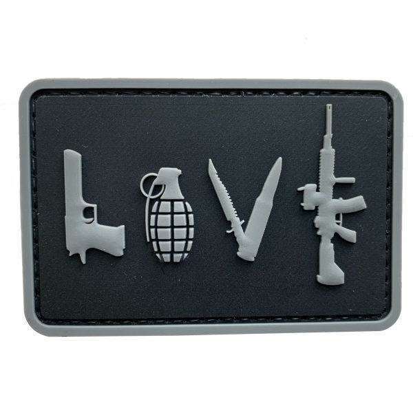TPB LOVE Pistol/Grenade/Knife/Rifle PVC Patch