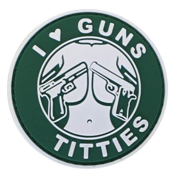 TPB I Love Guns & Titties PVC Patch - Green