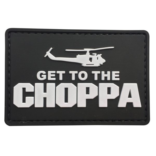 TPB Get To The Choppa Helicopter PVC Patch - Black