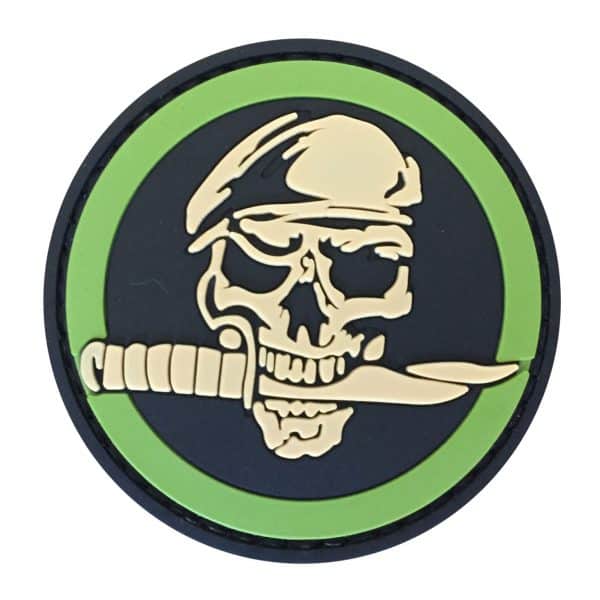 TPB Beret Skull with Knife PVC Patch