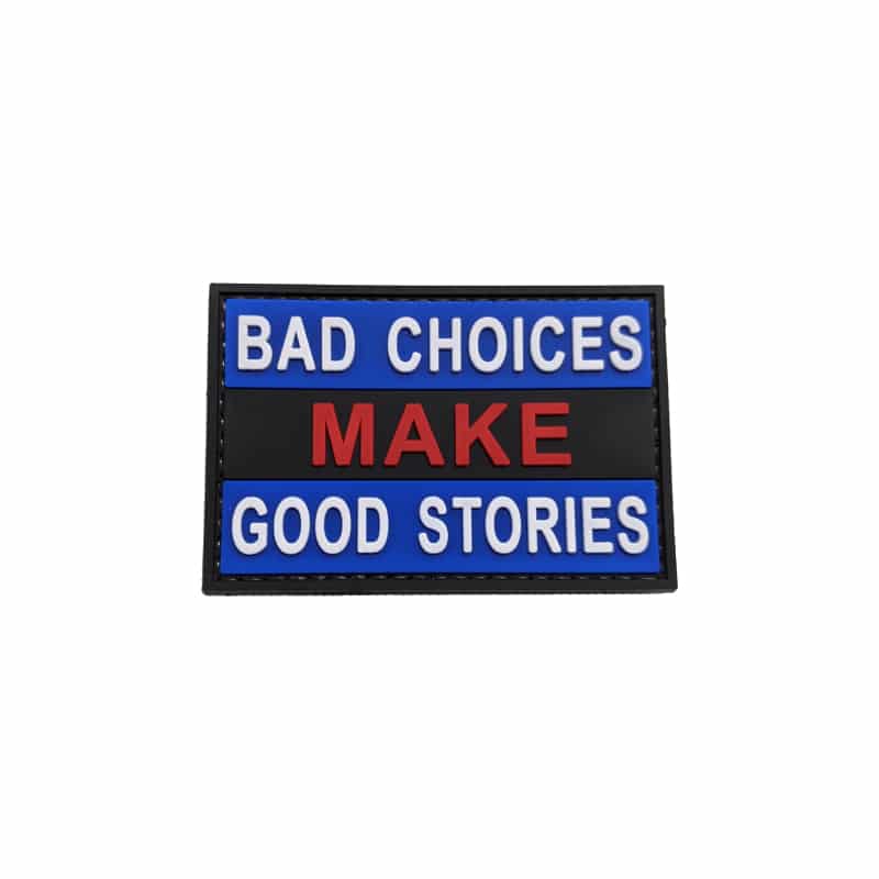 TPB Bad Choices Make Good Stories PVC Patch - Blue