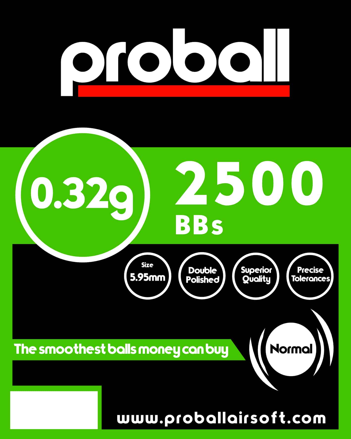Proball 0.32g high grade bag of 2500