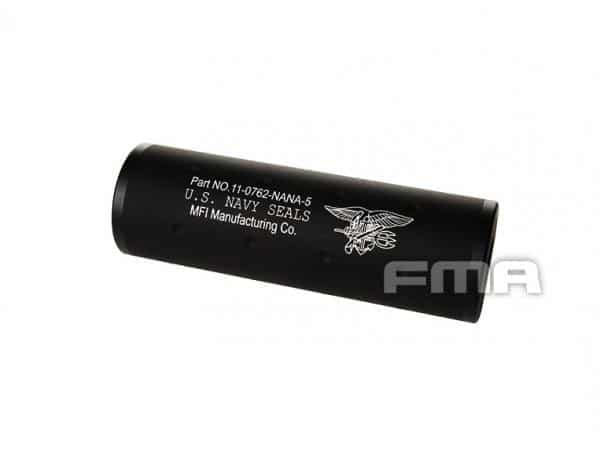 FMA +-14mm 107mm silencer - Navy Logo