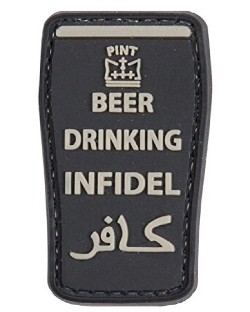 TPB Beer Drinking Infidel patch (Black)