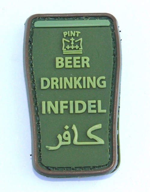 TPB Beer Drinking Infidel patch (Green)