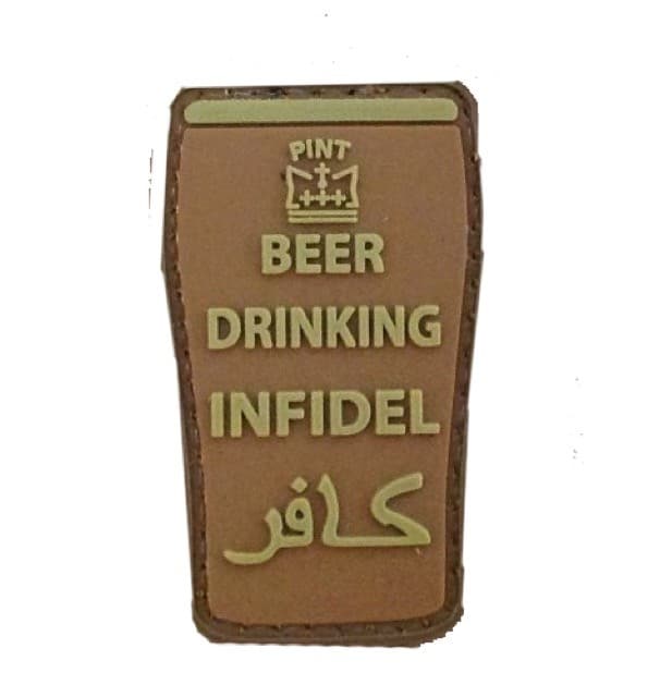 Beer Drinking Infidel patch (Tan)
