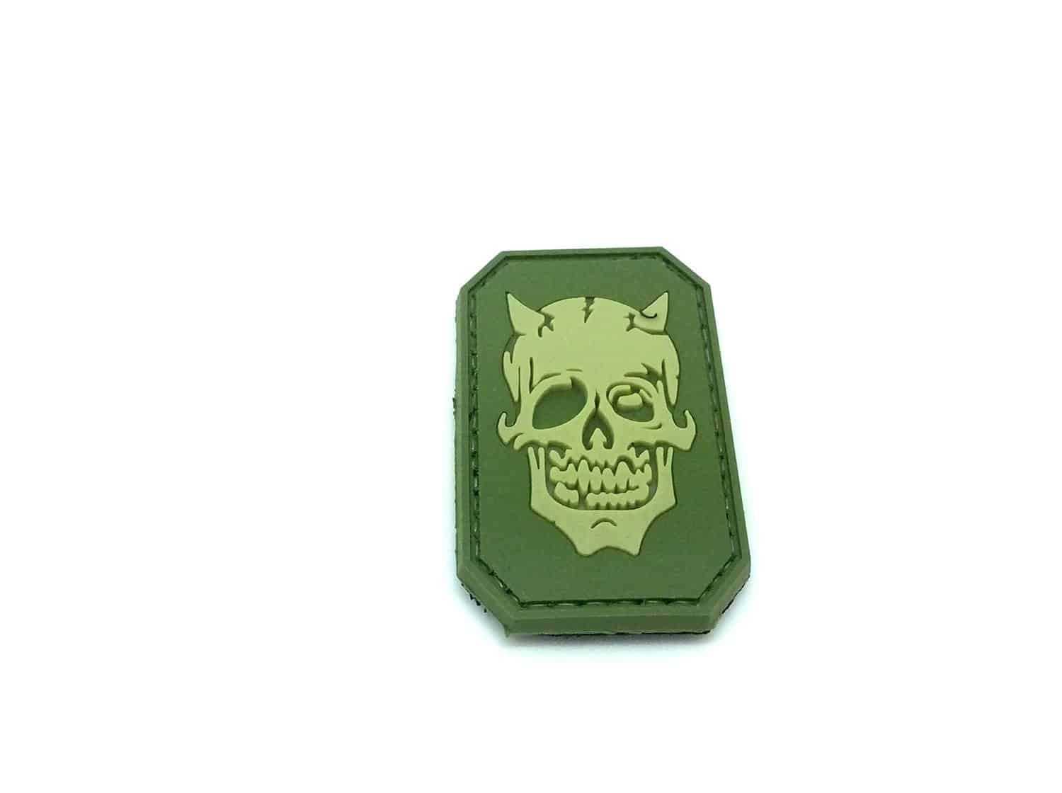 Devil skull patch (Green)
