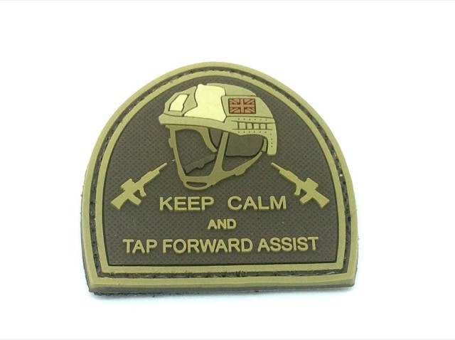 TPB Keep calm and tap forward assist patch (Tan)
